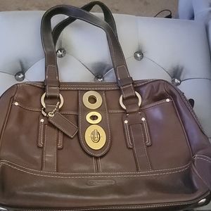 Coach leather satchel & wallet